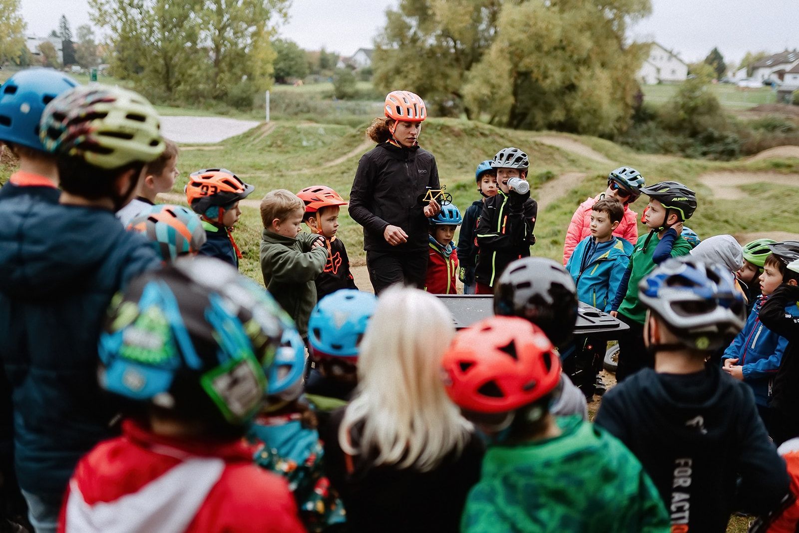 Kinder-Fahrtechnik am Pumptrack