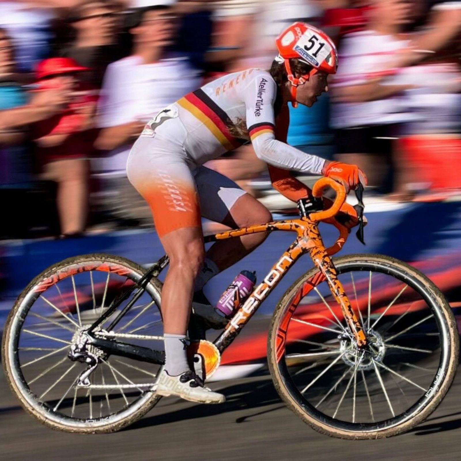 Elisabeth Brandau im Cyclocross-Rennen